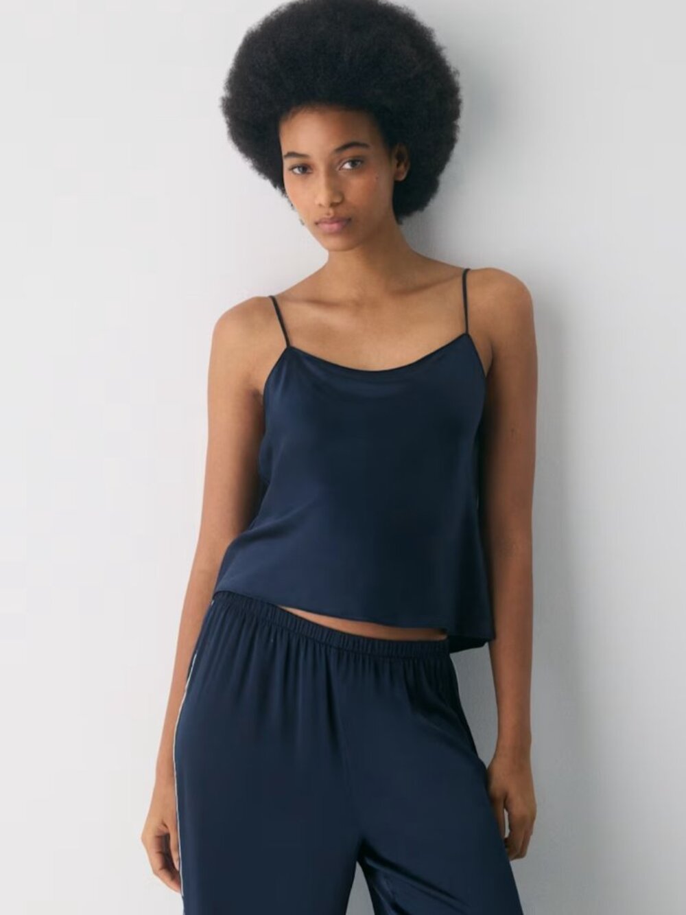 NWT Aritzia Nightside Silk Pajama Camisole Admiral L